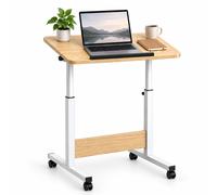 Mesa para portátil, mesa auxiliar y de pie, regulable, con ruedas