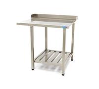 Mesa para salida de lavavajillas (700 x 750 mm, derecha)