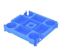 Mesa para sombrilla de playa - Soporte sombrilla de playa - Bandeja de playa 4 portavasos Mesa de playa - Soporte sombrilla de playa, porta sombrilla ligero para niños, mujeres, hombres