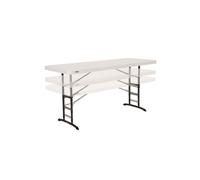 Mesa plegable ajustable en altura lifetime 183x76x61-91 cm
