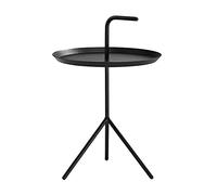 Mesa pequeña, Mesa Auxiliar de Metal con Bandeja, Mesa de sofá, mesas auxiliares Redondas pequeñas, Mesa de bocadillos para Exteriores e Interiores antioxidante e Impermeable