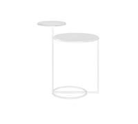 Mesa pequeña minimalista de diseño de hierro para balcón, mesa auxiliar simple, mesa de café, mesa de flores, mesa auxiliar de sofá (color: D, tamaño: 53 x 40 x 55 cm) (OneColor 53 x 40 x 55 cm)