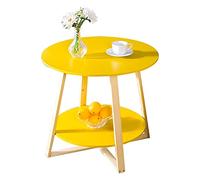 Mesa pequeña pequeña y redonda para patio de metal lateral mesa de aperitivos, acento, acero antioxidante, mesa de café para jardín, moderna resistente a la intemperie mesa final al aire libre