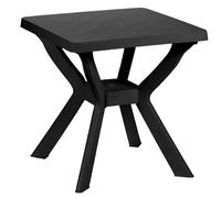 Mesa Pequeña Plástico Grandes Plaza Jardín Al Aire Libre 70 × 70×72h Antracita