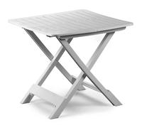 Mesa Plástico Grandes Plegable de Jardín Mar Al Aire Libre 80 × 72 × 70h. Blanco