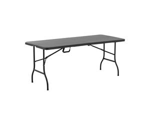 Mesa plegable - 1.830 x 750 x 740 mm - Royal Catering - 150 kg - interior/exterior - Negro