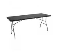 THINIA HOME Mesa Catering Plegable Portátil Rectangular 180 cm: Multiusos para Camping, Eventos Exteriores o Interiores | Resina y Patas Acero | 4-6 Personas, Carga 150kg