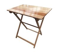 WELL HOME MOBILIARIO & DECORACIÓN Mesa Velador de Haya Plegable, Acabado en Barniz 70x70x76 cm