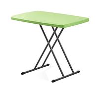 Mesa plegable ajustable, bandeja portátil para fiesta de picnic en casa, soporte versátil para laptop o TV, ligera, fácil de almacenar