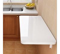 Mesa plegable ajustable montada en la pared, escritorio de hojas caídas que ahorra espacio para comedor, lavandería y oficina, diseño flotante compacto para un uso versátil