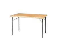 Mesa plegable armazón de metal, aluminio blanco