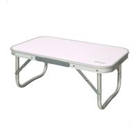Mesa Plegable Baja de Aluminio y MDF Aktive, 56x34x24 Cm, Malva