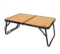Mesa plegable camping Aktive, diseño de madera, con asa para transportar, medidas 60x40x25cm, Material aluminio