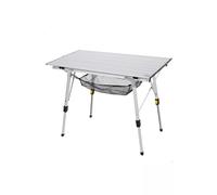 Mesa Plegable Camping Aluminio Antideslizante Y Desmontable Altura Ajustable C/red Auxiliar Aktive MKP