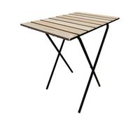 Mesa plegable camping cavallino pino/metal 60x40x57cm - natural [en.casa]