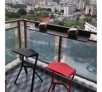 Mesa Plegable Colgante para balcón, para Pared Lateral de jardín, Soporte de Flores y alféizar de Ventana, Escritorio de Bar pequeño con Estante Plegable elevable Creativo y Soporte de Baran