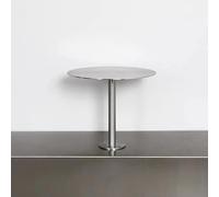 Mesa plegable compacta de acero inoxidable para montar en la pared, moderna mesa redonda para pub bar, escritorio flotante para uso en interiores y exteriores, tipo I, 40 cm