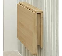 Mesa plegable compacta de madera, consola de pared para espacios pequeños, diseño versátil, 80 x 40 cm, perfecta para comedor, trabajo o manualidades