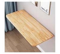 Mesa plegable compacta montada en la pared para comedor y mesa plegable de roble que ahorra espacio, escritorio de oficina y banco de trabajo de lavandería, estación flotante versátil para laptop, 80