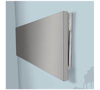 Mesa plegable de acero inoxidable 304 para montar en la pared, estante duradero para lavandería, bar, cocina y comedor, mesa de concesión que ahorra espacio, 80 x 25 cm, acabado plateado