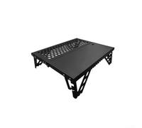 Mesa plegable de aluminio ligera para exteriores, para camping, senderismo, con configuración rápida en un segundo y construcción estable (negro)