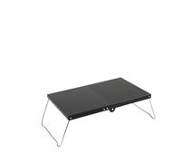 Mesa plegable de camping - Mesa de picnic ligera de aluminio al aire libre, mesa plegable baja portátil para camping, portón trasero, barbacoas y uso en la playa