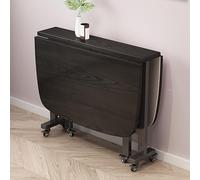 Mesa Plegable de Comedor de Madera, Mesas Comedor Extensibles con Ruedas, Mesa Consola Extensible, para Espacios Pequeños