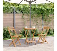 Mesa plegable de jardín de madera maciza de acacia 60x75 cm