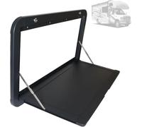 Mesa plegable de la pared del RV, escritorio de picnic de aluminio resistente del camping con la cerradura segura, ahorro de espacio plegable al aire libre del estante del comedor para el uso del tall