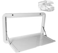 Mesa plegable de la pared del RV, escritorio de picnic de aluminio resistente del camping con la cerradura segura, ahorro de espacio plegable al aire libre del estante del comedor para el uso del tall