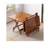 Mesa plegable de madera de 80 x 80 x 60 cm, uso en interiores y exteriores, resistente a la intemperie, totalmente montada, muebles de espacio pequeño, mesa de acento versátil para el hogar y el