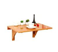 Mesa plegable de madera maciza, mesa de jardín, mesa de comedor, mesa de pared, mesa de hoja caída, mesa de comedor natural, escritorio plegable para computadora, mesa de aprendizaje (tamaño: 80 x 45