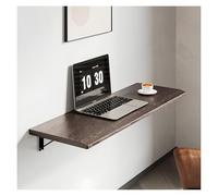 Mesa plegable de madera maciza montada en la pared con opción de comedor de hoja caída, escritorio plegable para espacios pequeños, 80 x 40 cm