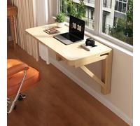 Mesa plegable de madera montada en la pared, pequeño collar de pared abatible, mesa de hoja de gama de pared plegable, mesa de comedor de cocina, sala de estar, para el restaurante de lavandería de