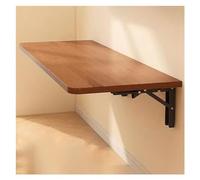Mesa plegable de madera para colgar en la pared, mesa plegable de madera con soporte resistente, escritorio para laptop para espacio pequeño, cocina, oficina, restaurante, estudio, dormitorio (color: