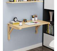 Mesa plegable de madera para jardín al aire libre, mesa de barra de desayuno, estación de trabajo convertible para computadora, escritorio de trabajo para espacios pequeños (40 x 25 cm de largo x 10