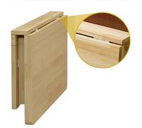 Mesa plegable de madera para montar en la pared, banco de trabajo y barra de desayuno, mesa de comedor que ahorra espacio, tamaño: 110 x 60 cm (largo x ancho x ancho)