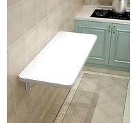 Mesa plegable de madera para montar en la pared, escritorio de lavandería resistente y pequeña mesa de comedor de madera para cocina, oficina, hogar y restaurante, solución que ahorra espacio