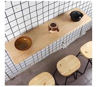 Mesa plegable de madera para montar en la pared, mesa flotante de barra de desayuno, para comedor, estudio, cocina, balcón, convertible, estación de trabajo, escritorio de trabajo, 40 x largo