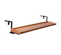 Mesa plegable de madera para terraza y jardín, ligera, duradera, ideal para barandilla de balcón, ahorra espacio al aire libre