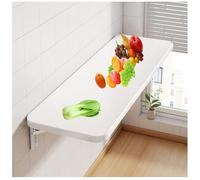 Mesa plegable de madera plegable de pared, mesa de comedor multifuncional, ahorro de espacio, escritorio flotante para computadora, 30 x 40 cm, ideal para espacios pequeños