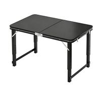 Mesa plegable de pánico acampar mesa auxiliar comedor portátil de altura ajustable, mesa auxiliar parrilla al aire libre, escritorio con caballete computadora banco trabajo preparación(180cm/5.9ft)