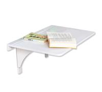 Mesa plegable de pared compacta con hojas caídas para cocina, garaje y oficina en casa, ahorra espacio, escritorio de pared de 60 x 40 cm, estación de trabajo plegable versátil para lavandería y