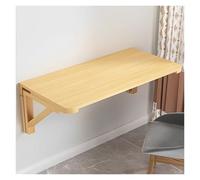 Mesa plegable de pared compacta que ahorra espacio para el hogar, oficina, cocina y comedor, acabado de madera (100 x 50 cm), solución versátil y práctica