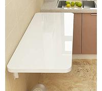 Mesa Plegable de Pared con alas abatibles, Mesa Plegable de lavandería Resistente de 0,7" de Grosor, mesas de Pared estables y robustas para Espacios pequeños en la lavandería, Cocina y Come