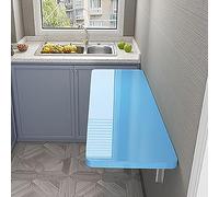 Mesa plegable de pared con alas desplegables, escritorio flotante que ahorra espacio para oficina en casa y cocina, soporta 70 kg, ideal para espacios pequeños