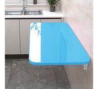 Mesa plegable de pared con diseño de hojas, mesa plegable montada en la pared para lavandería, mesa de trabajo flotante, para lavandería, cocina, escritorio de pared plegable para espacio pequeño