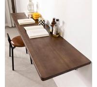 Mesa plegable de pared de madera para cuarto de lavado, 120 x 30 cm, versátil y práctico, diseño de hojas caídas perfecto para espacios pequeños y uso multifuncional.