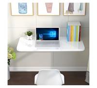 Mesa plegable de pared de madera que ahorra espacio, escritorio para lavandería, dormitorio, baño y estudio, diseño compacto de hojas caídas (50 x 40 cm) - perfecto para espacios pequeños