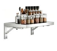 Mesa plegable de pared, escritorio con hojas abatibles para ahorrar espacio, estación de trabajo como barra de desayuno/escritorio para computadora portátil, fácil de limpiar(L120xW25cm/L47xW10in)